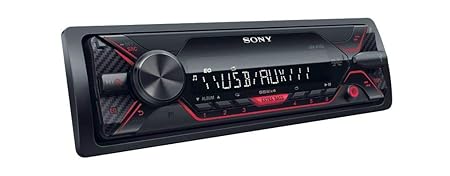 Sony Car Stereo DSX-A110U USB Auxiliary Digital Media Receiver with USB, AUX, FM (Black), Pre Out - 1 x 2V, Output Power - 55W x 4, 10 Band Equalizer